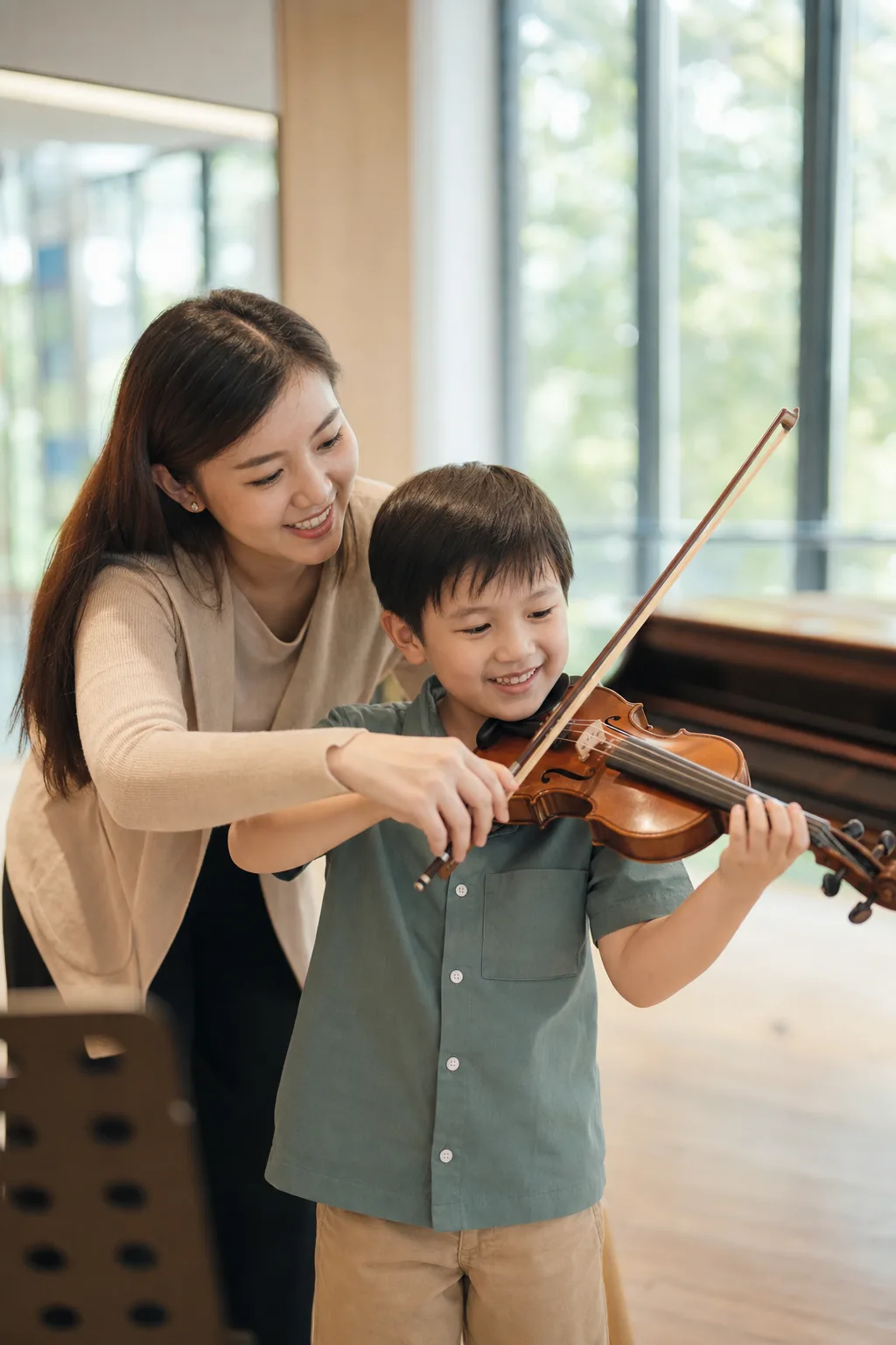 Violin lesson